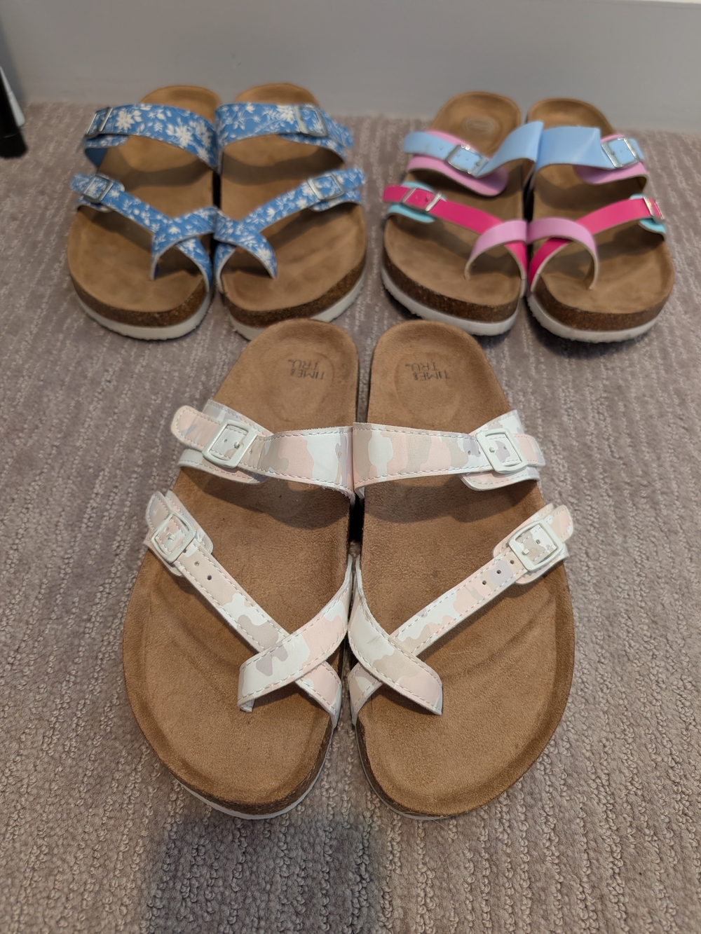 3 Pair Sandals